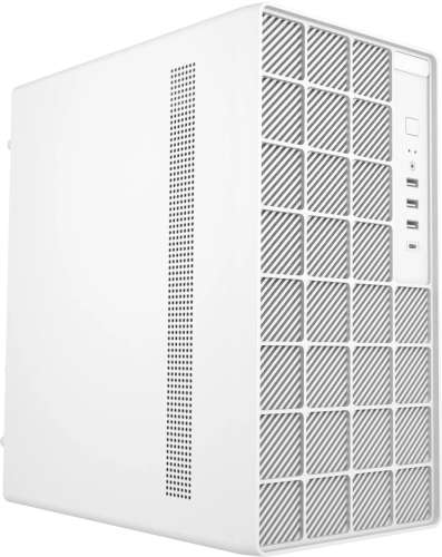 Корпус mATX Digma DCC-MN304, Mini-Tower, без БП,  белый [dcc-mn304wh]